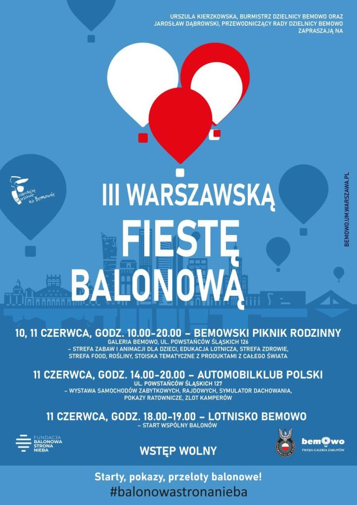 III Warszawska Fiesta Balonowa - plakat (fot. Balonowa Strona Nieba)
