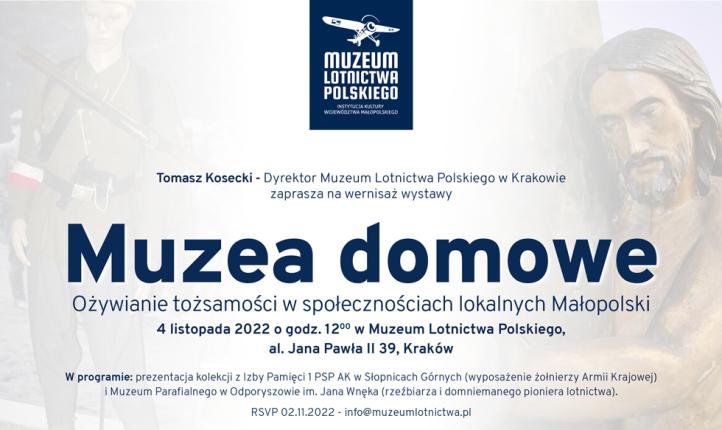 Wernisaż wystawy 4.11.2022 - zaproszenie (fot. Muzeum Lotnictwa Polskiego)