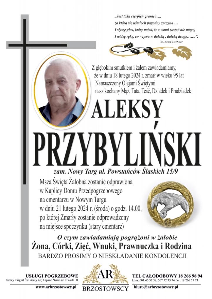 Aleksy Przybyliński - nekrolog (fot. podhale24.pl)