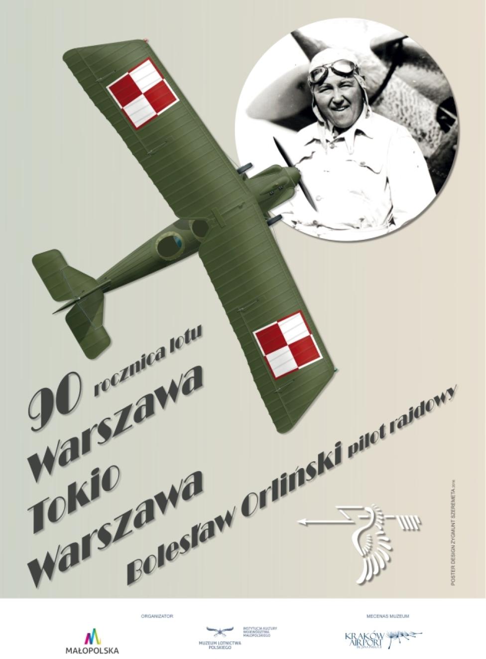 90 rocznica lotu Warszawa - Tokio - Warszawa. Bolesław Orlński - pilot rajdowy (fot. muzeumlotnictwa.pl)