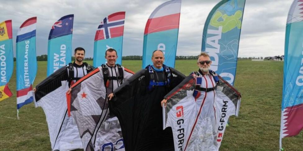 Zawodnicy na III Mistrzostwach Świata w Wingsuit Flying, fot. Aeroklub Polski