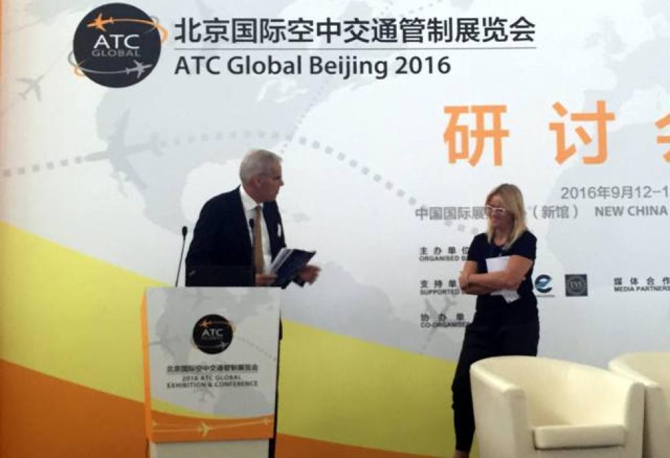 Magdalena Jaworska, prezes PAŻP na konferencji ATC Global 2016 w Pekinie (fot. PAŻP)