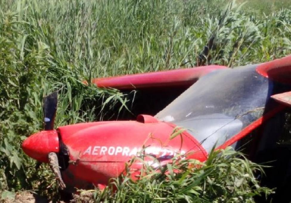 Wypadek Aeroprakt 22LS w Zatorze, fot. PKBWL