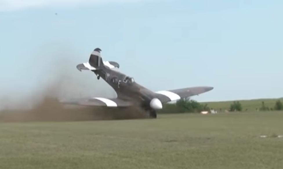 Wypadek myśliwca Spitfire we Francji