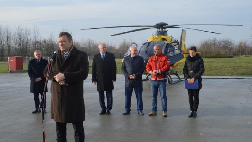 Inauguracja dyżuru w bazie HEMS w Gorzowie Wielkopolskim (fot. LPR)