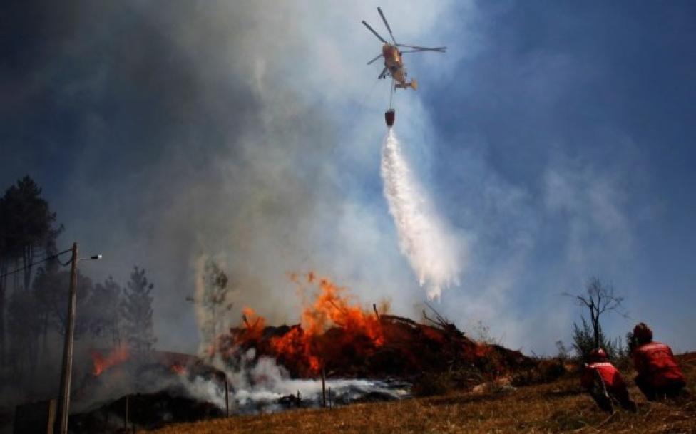 Pożary lasó w Portugalii