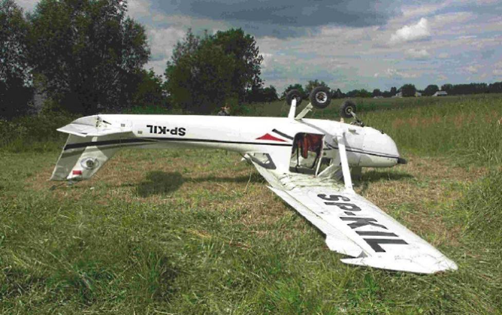 Wypadek Cessny 150M w Piastowie k/Radomia