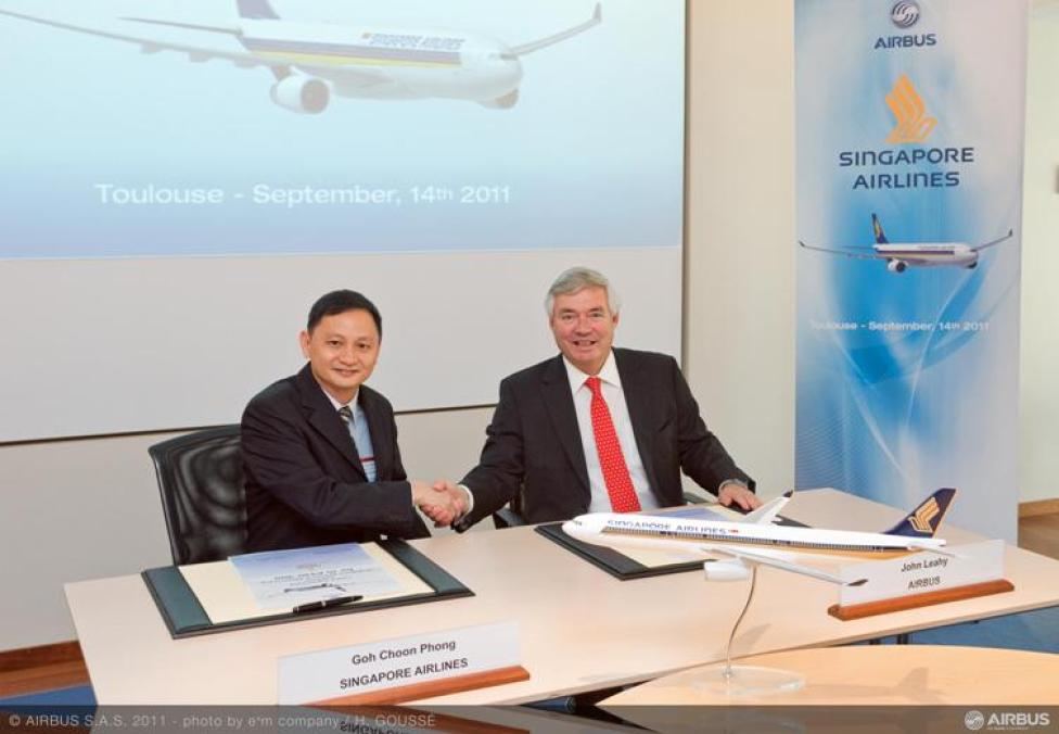 Airbus i Singapore Airlines - podpisanie umowy
