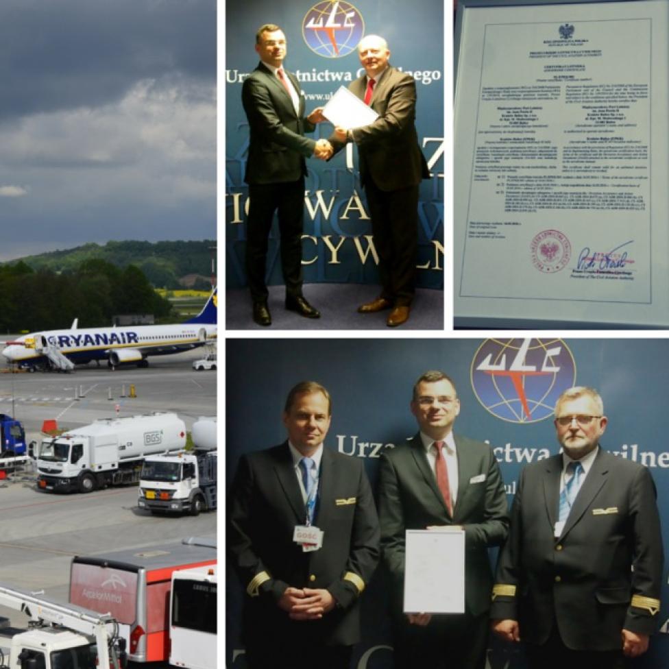 Europejski certyfikat dla EPKK (fot. krakowairport.pl)