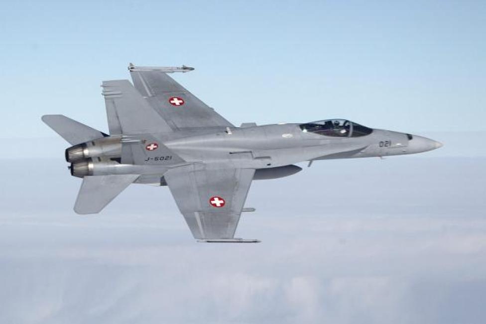 F-18 należący do Sił Powietrznych Szwajcarii