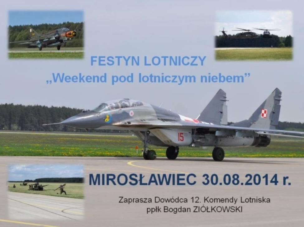 Festyn Lotniczy "Weekend pod Lotniczym Niebem 2014"