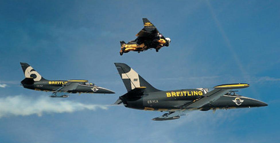 Yves Rossy and Breitling Jet Team