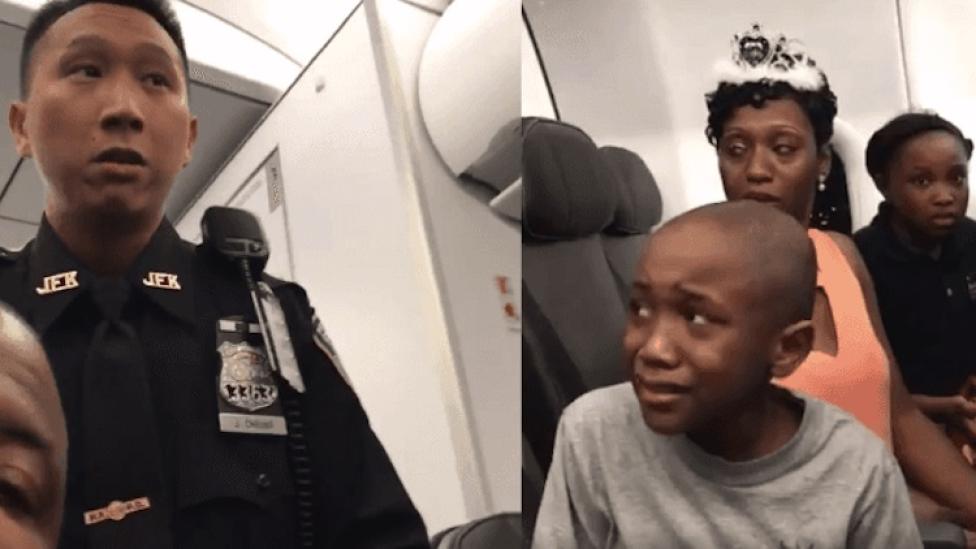 Rodzina wysadzona z samolotu JetBlue