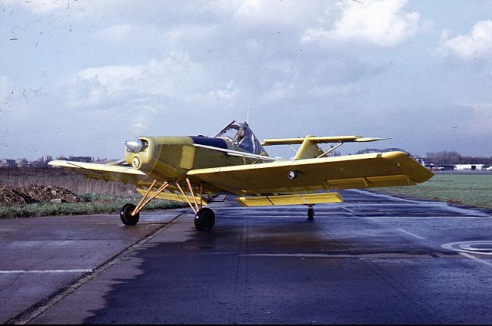 Prototyp samolotu PZL-106 z oblotu w dn 17.04. 1973, fot.Lesław Karst