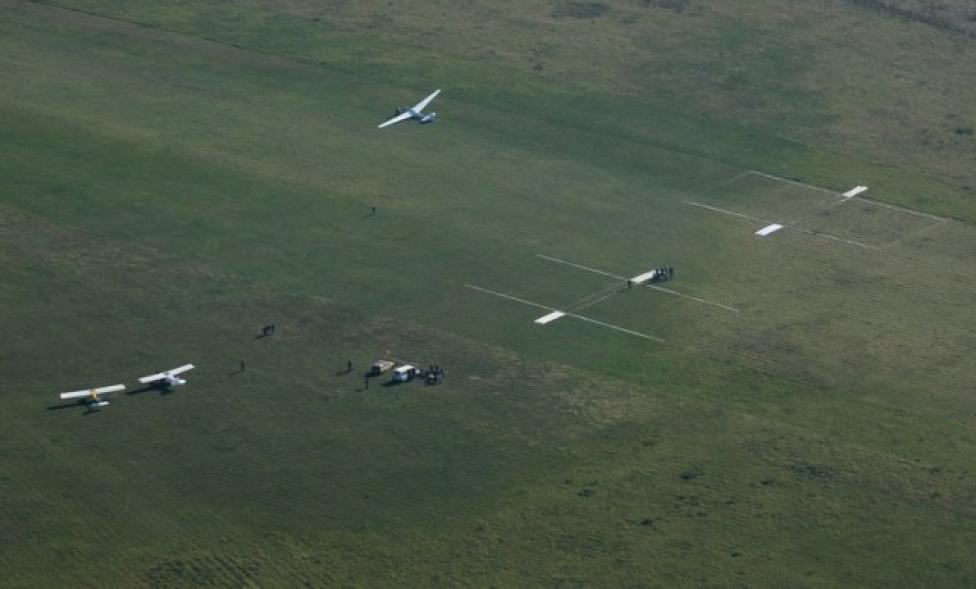 Widok miejsca lądowania uczestników zawodów w celności A.D. 2014 (fot. AirDaro)