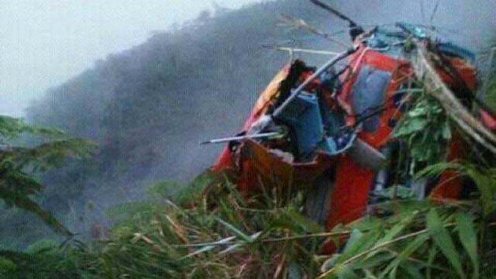 Katastrofa helikoptera ratowniczego Dauphin (fot. m.suarasurabaya.net)