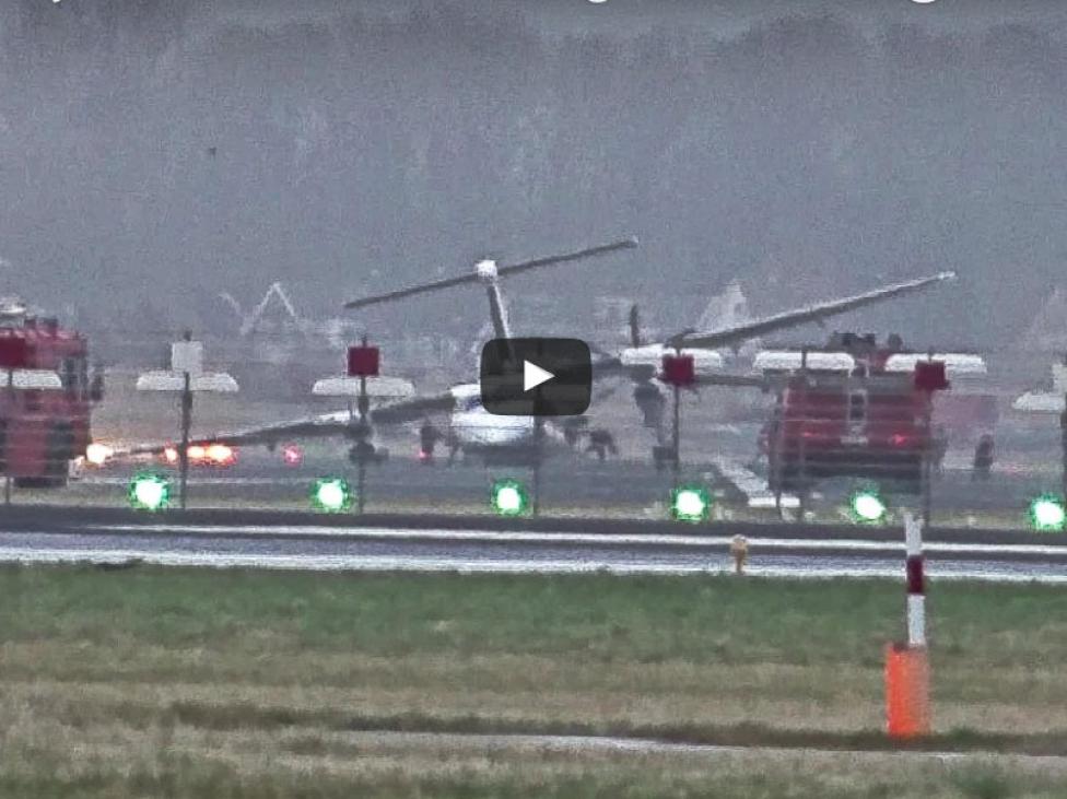 Wypadek samolotu Havilland Dash 8-400 na lotnisku w Amsterdamie