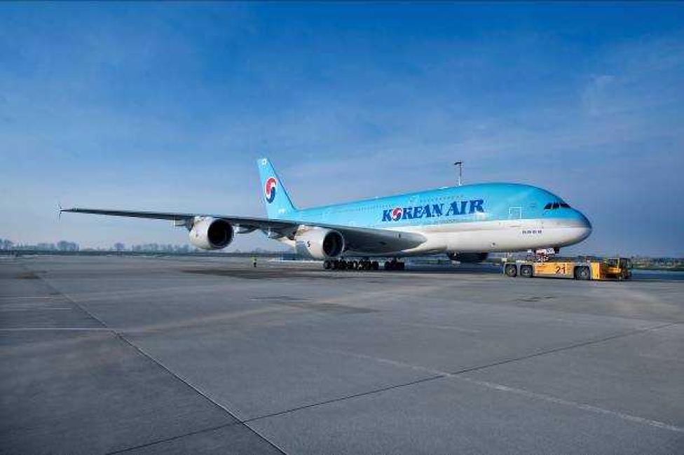 A380 w barwach Korean Air