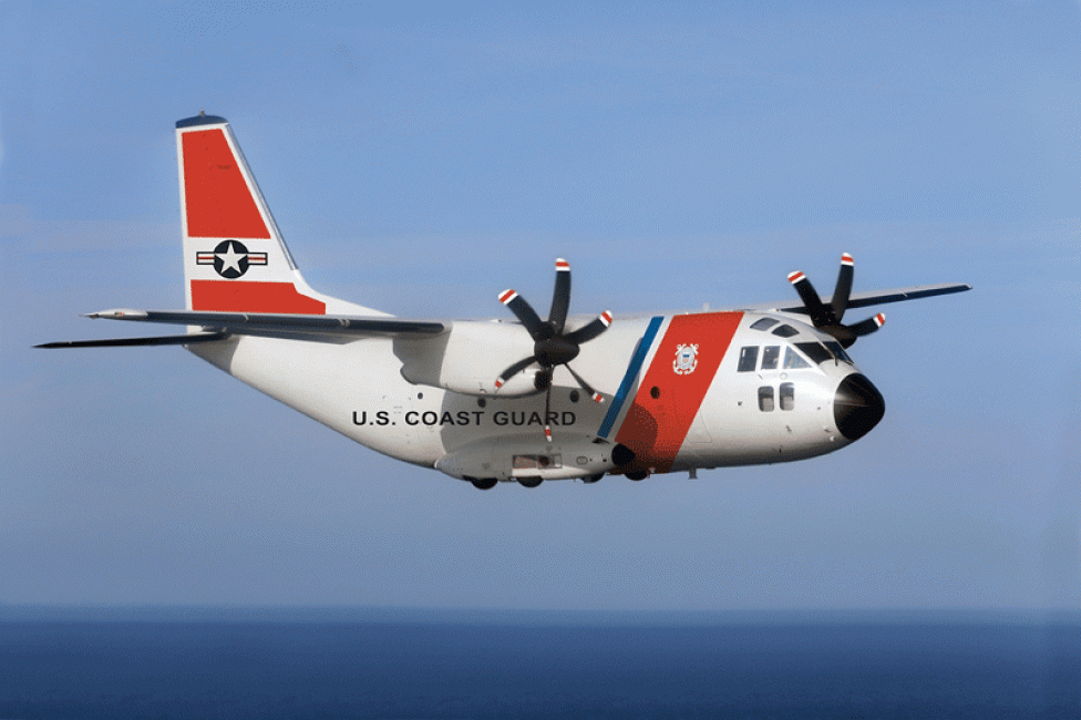 Samolot C27J należący do US Coast Guard