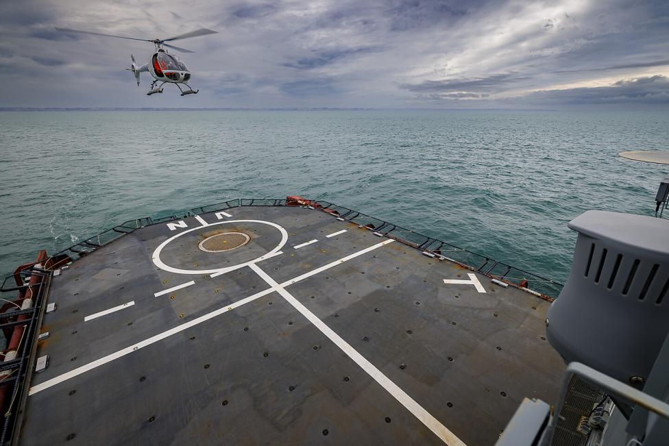 Zdolności do autonomicznego startu i lądowania dla VSR700 testowane na morzu (fot. Eric Raz - Airbus Helicopters)