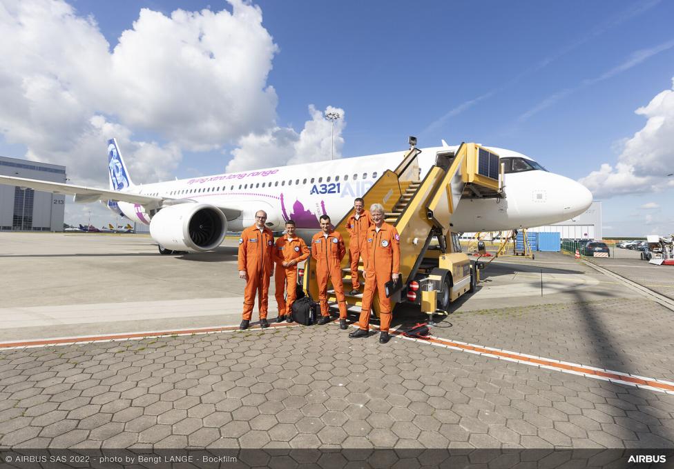 Dziewiczy lot Airbusa A321XLR_b fot. Airbus