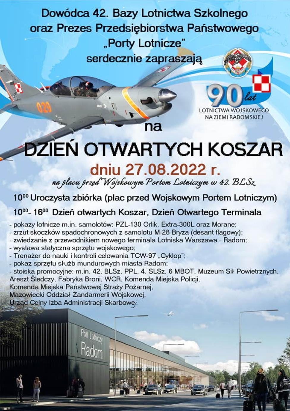Dzień Otwartych Koszar 42. Bazy Lotnictwa Szkolnego w Radomiu (fot. 42 Baza Lotnictwa Szkolnego)