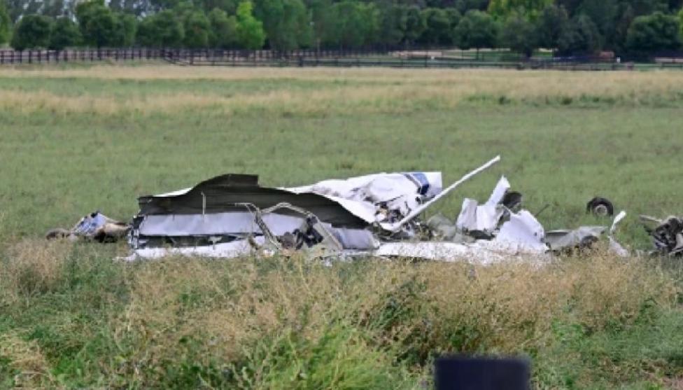 Miejsce upadku po zderzeniu jednego z dwóch niewielkich samolotów w pobliżu Denver (fot. nst.com.my)