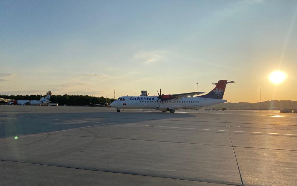 Air Serbia w Porcie Lotniczym Kraków (fot. Kraków Airport)