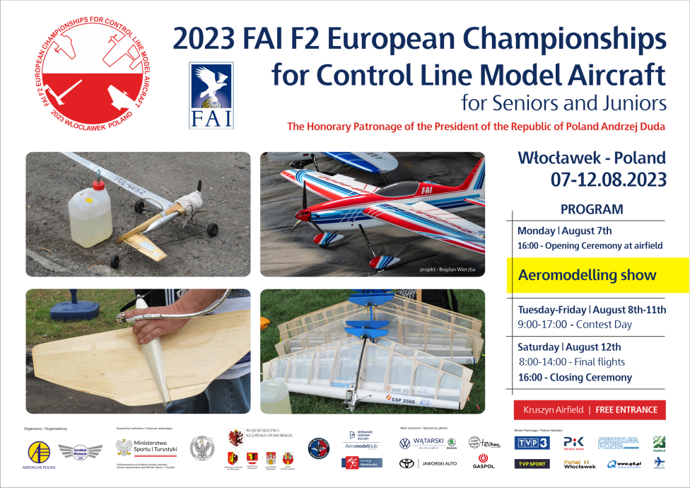 Modelarskie Mistrzostwa Europy w Aeroklubie Włocławskim