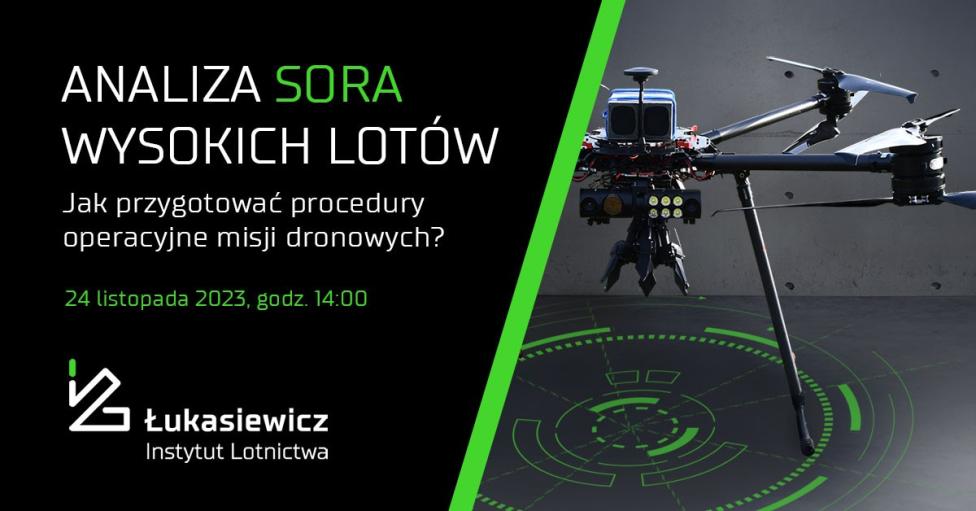 Webinar "Analiza SORA wysokich lotów. Jak przygotować procedury operacyjne misji dronowych?" (fot. Łukasiewicz-Instytut Lotnictwa)