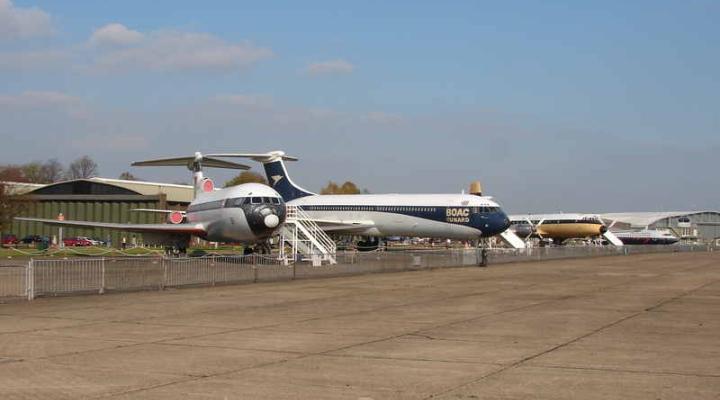 Kolekcja samolotów na lotnisku Duxford
