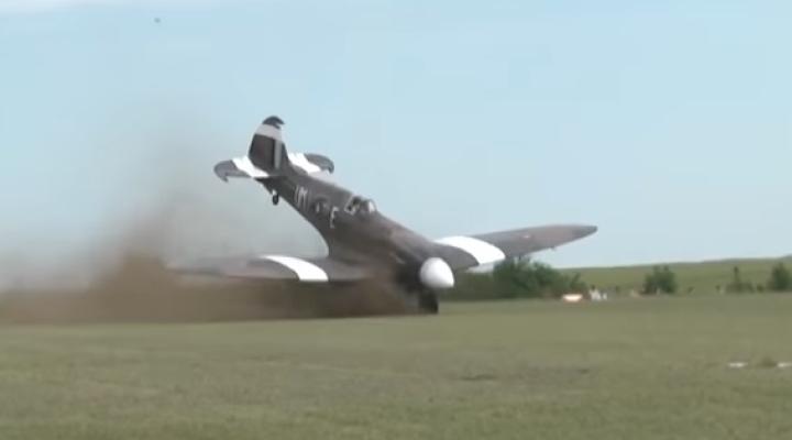 Wypadek myśliwca Spitfire we Francji