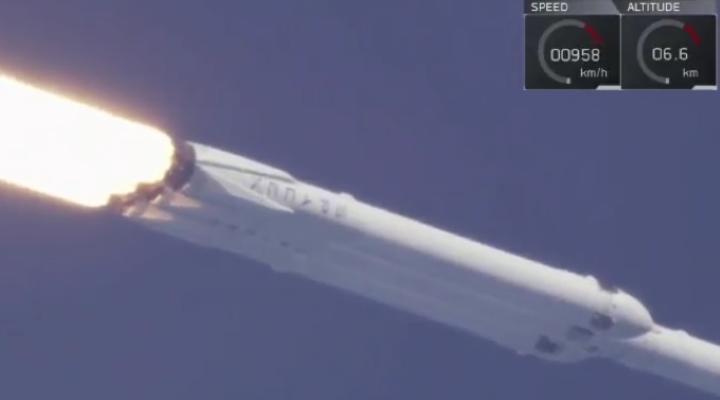 Start rakiety Falcon Heavy
