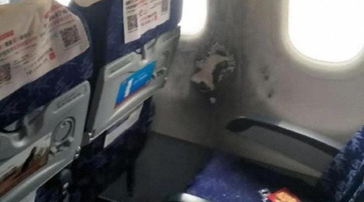 Pożar akumulatora na pokładzie A320 China Eastern, fot. avherald.com