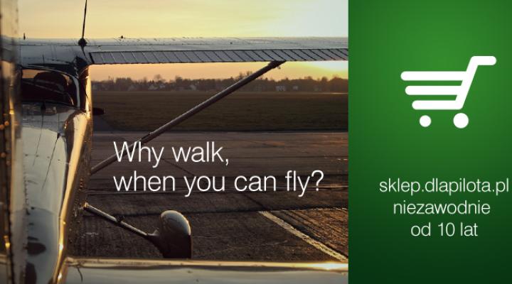 why walk, when you can fly?
