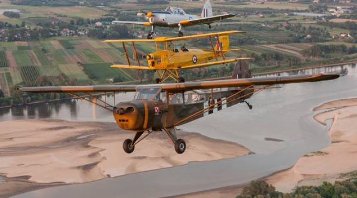 Samoloty Tiger Moth, Taylorcraft Auster i DHC-1 Chipmunk (fot. dniaeroklubu.pl)