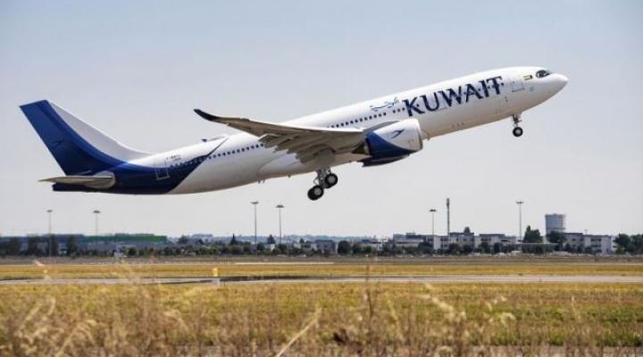 A330neo należący do Kuwait Airways w locie (fot. Airbus)