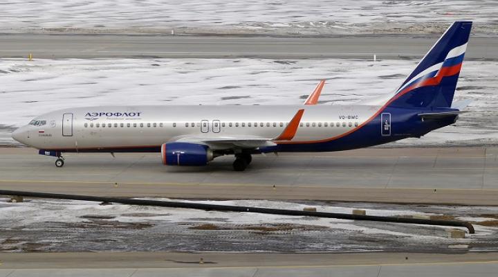B738 należący do linii Aeroflot 