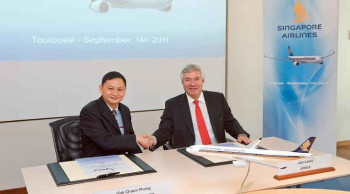 Airbus i Singapore Airlines - podpisanie umowy