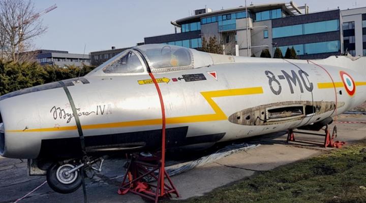 Dassault Mystere IV - nowy eksponat w Muzeum Lotnictwa Polskiego (fot. Jakub Link-Lenczowski)