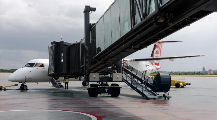 Bombardier Eurolotu „przetestował” rękaw w porcie gdańskim