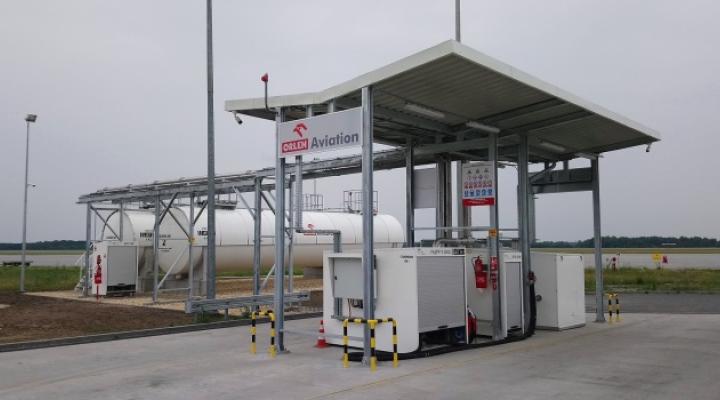 Stacja paliw lotniczych Orlen Aviation na terenie Portu Lotniczego Katowice-Pyrzowice (fot. orlenaviation.pl)
