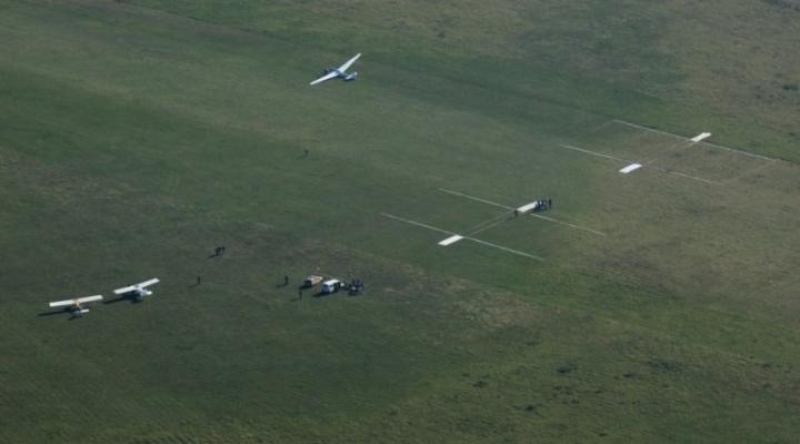 Widok miejsca lądowania uczestników zawodów w celności A.D. 2014 (fot. AirDaro)