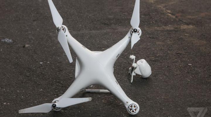 Uszkodzony dron
