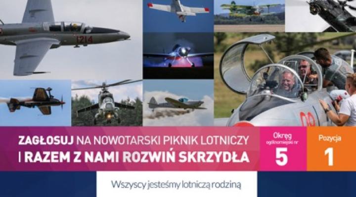 Głosuj na projekt związany z Aeroklubem Nowy Targ