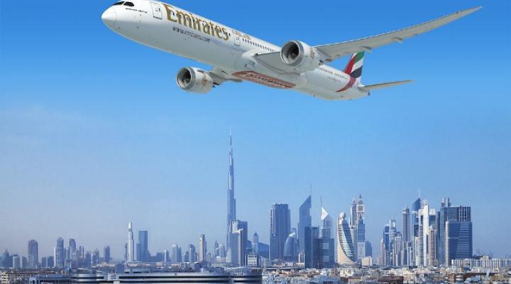 Boeing 787-10 Dreamliner należący do linii Emirates (fot. Emirates)