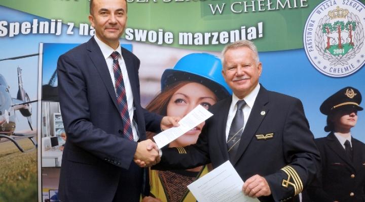 Porozumienie o współpracy PWSZ Chełm i PLL LOT (fot. PWSZ Chełm)
