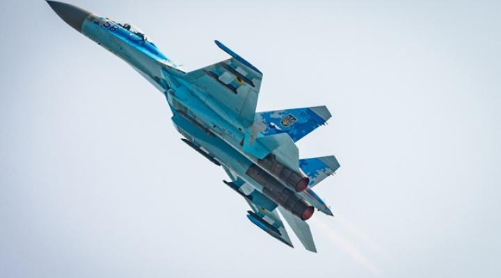 pokaz dynamiczny ukraińskiego Su-27, fot. Marcin Bójko DFV