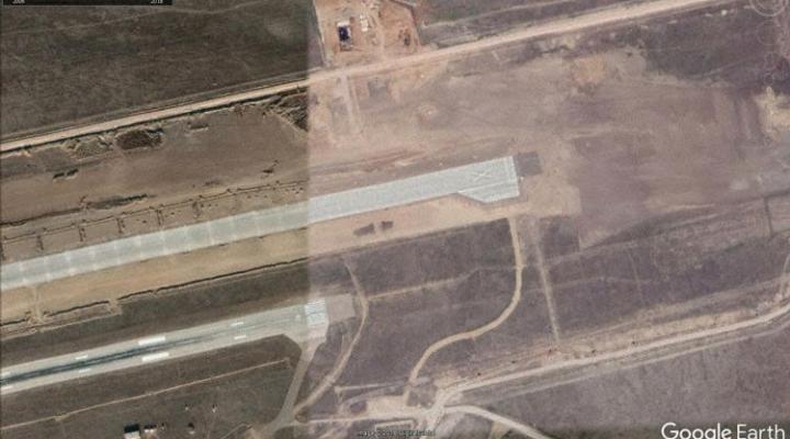 Układ pasów startowych na lotnisku Ulan-Ude