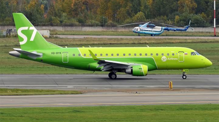 Embraer 170-100SU należący do S7 Airlines (fot. Anna Zvereva from Tallinn/CC BY-SA 2.0/Wikimedia Commons)